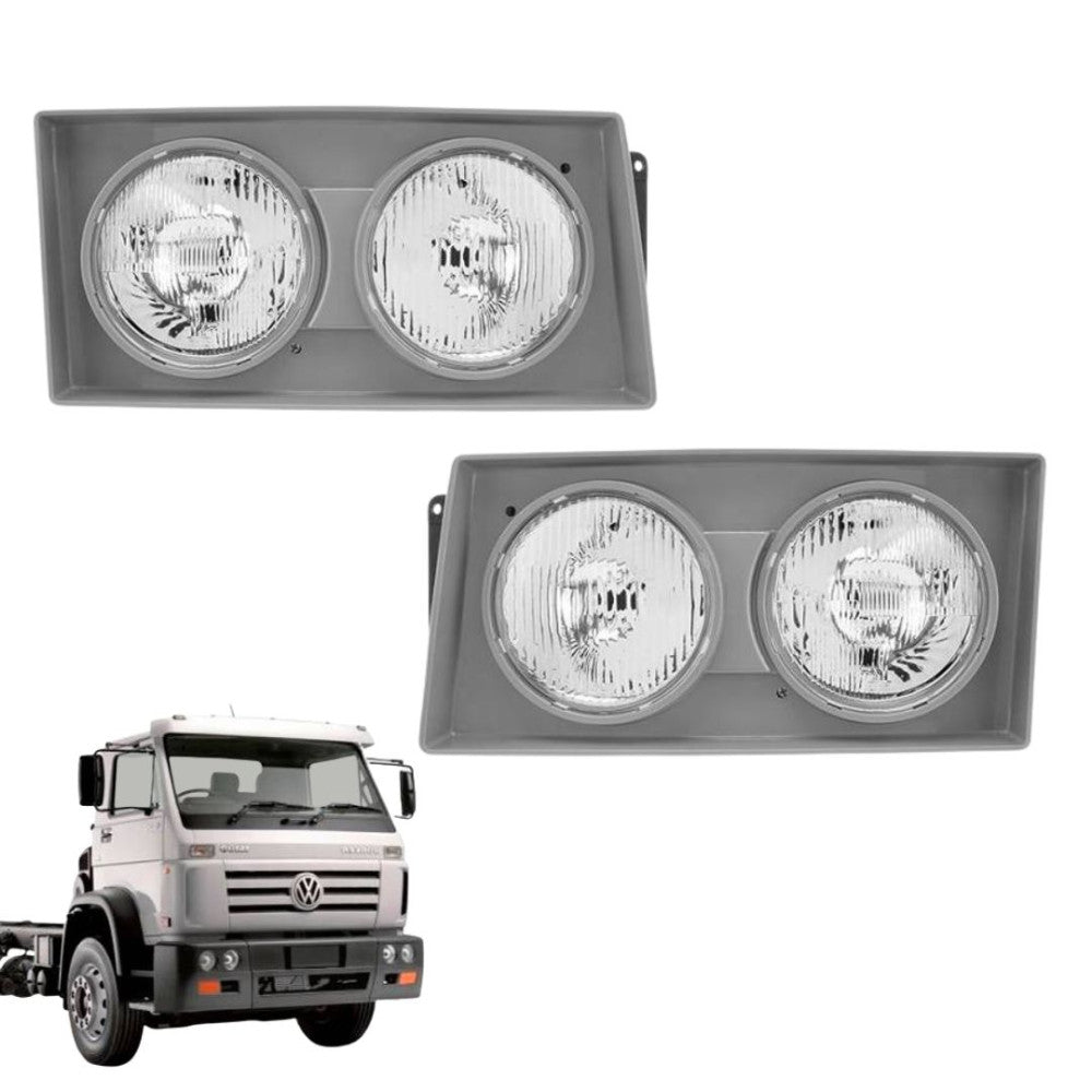 Farol Principal Duplo Volkswagen Worker Tractor Titan 18.310 de 2000 até 2002 - Nino