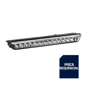 Lanterna Traseira LED Direcional Sequencial e Ré Euro 3 Bivolt 12v 24v Fixação Lateral