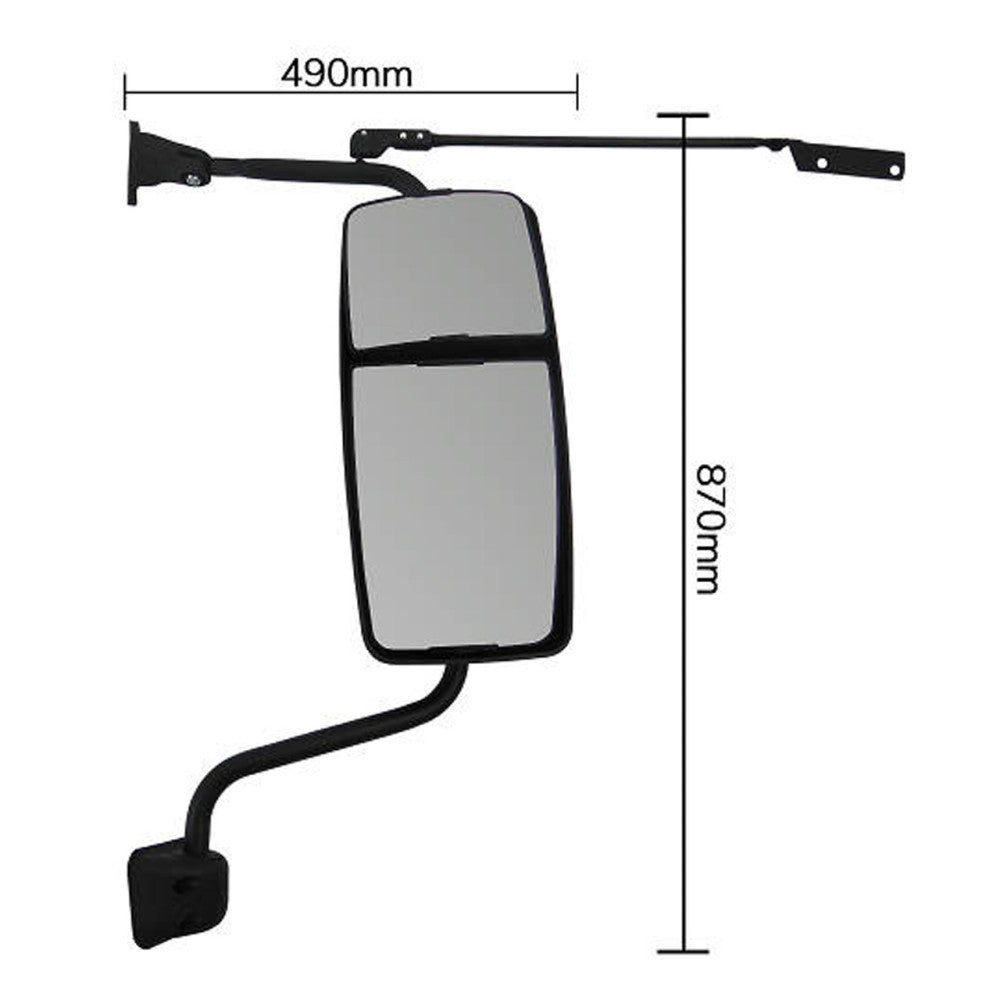 Retrovisor Bipartido Completo Volkswagem Constellation a partir de 2012 2S2857502AP1NN 2S2857501Q1NN (Espelho) - Bepo