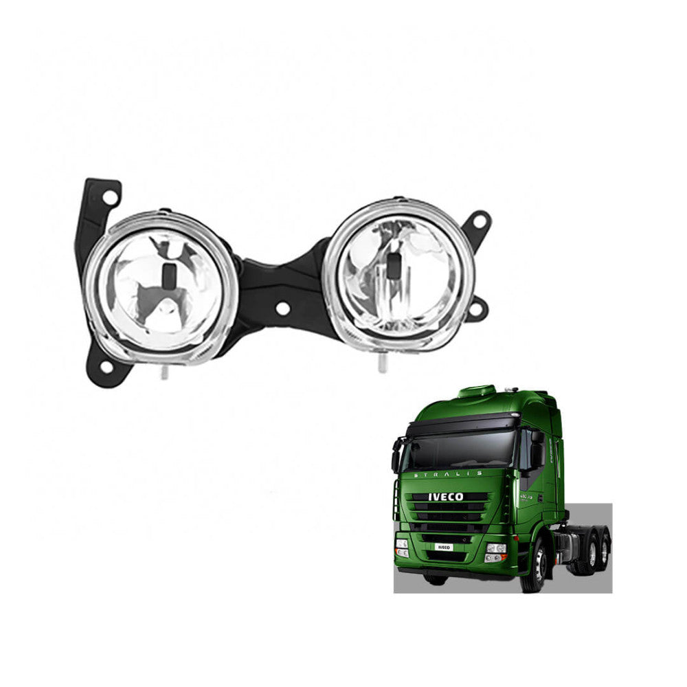 Farol Auxiliar Duplo Iveco Stralis Tector Cursor Hi-Way 2007 até 2019 Neblina e Longo Alcance - Nino